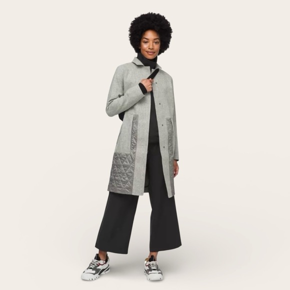 lululemon athletica Jackets & Blazers - Lululemon Roam Far Wool Coat. Gray. Size 8.